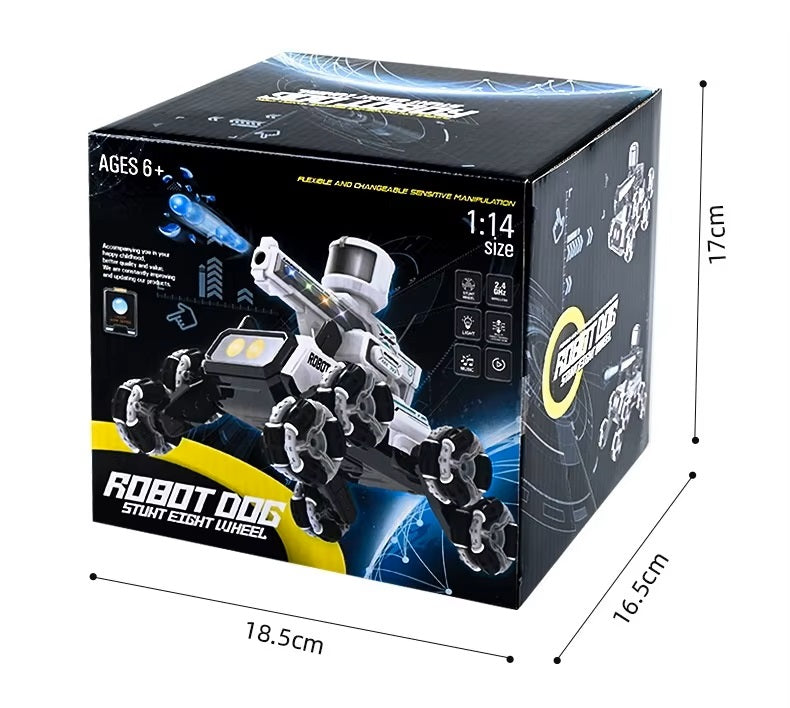 Compaw C-08 Perro Robot Inteligente con Torreta + Control RC 2.4G.