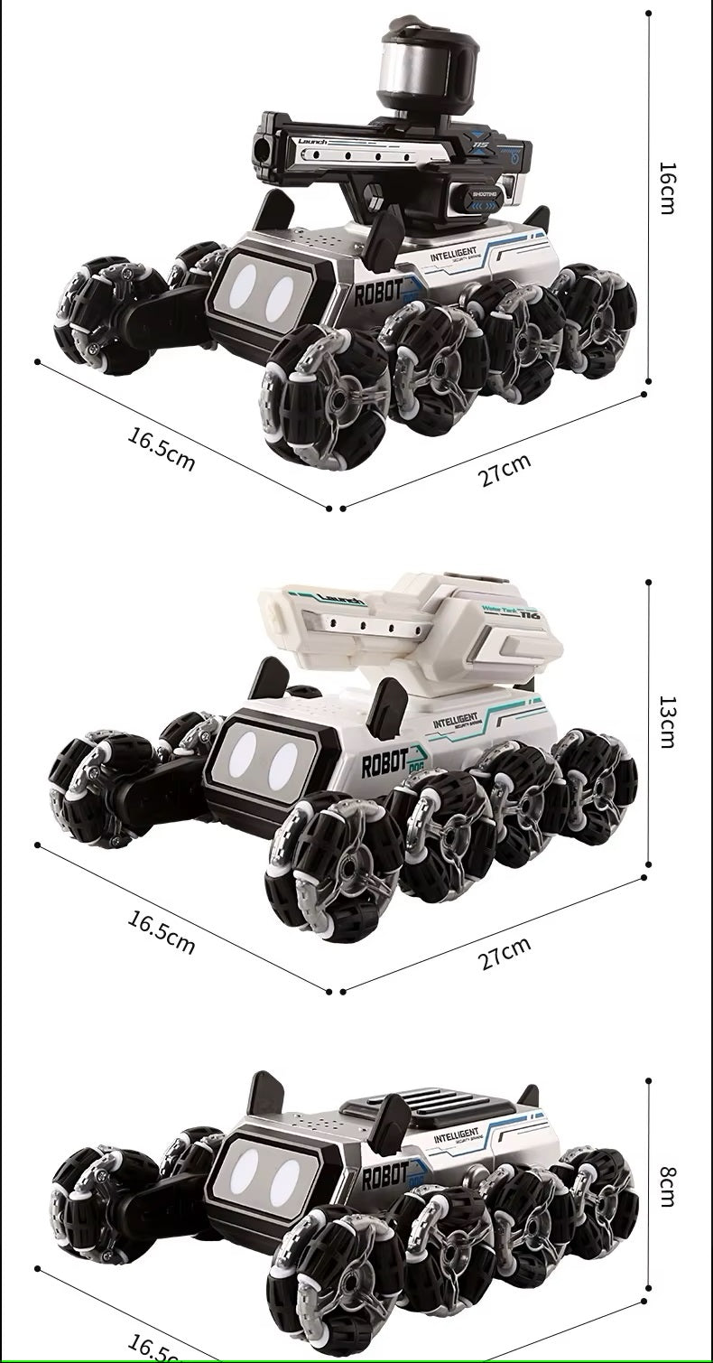 Compaw C-08 Perro Robot Inteligente con Torreta + Control RC 2.4G.