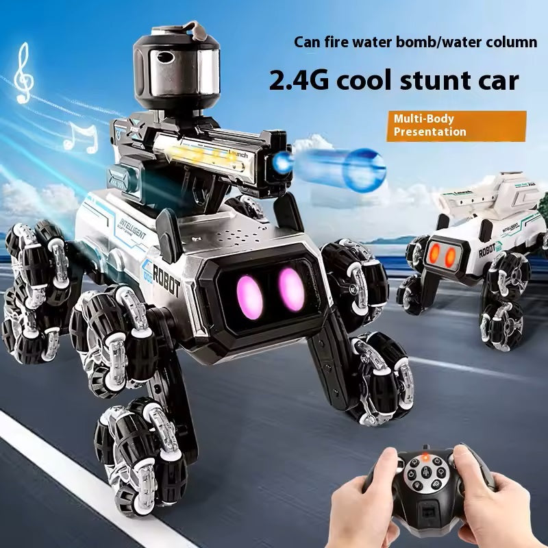 Compaw C-08 Perro Robot Inteligente con Torreta + Control RC 2.4G.