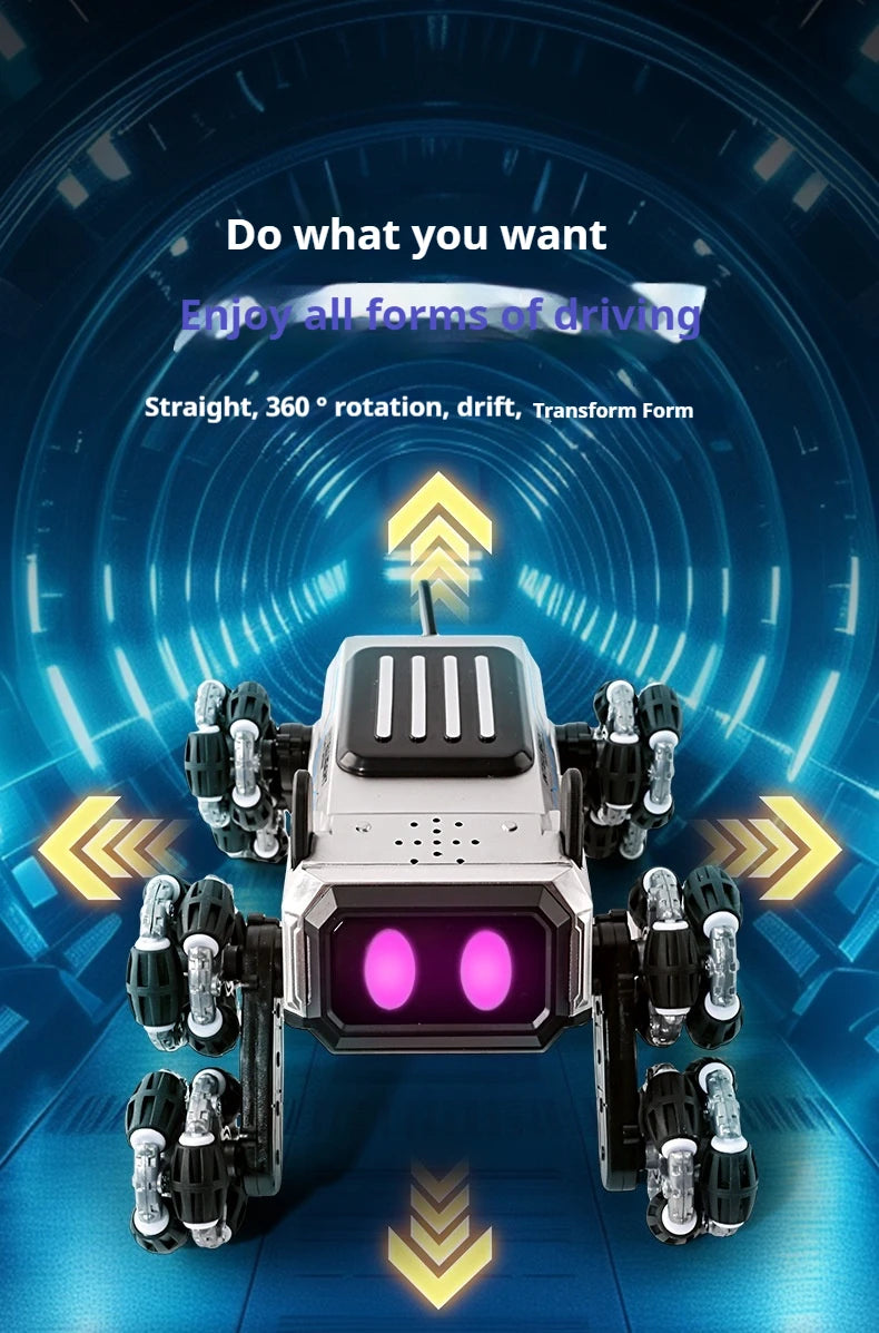Compaw C-08 Perro Robot Inteligente con Torreta + Control RC 2.4G.