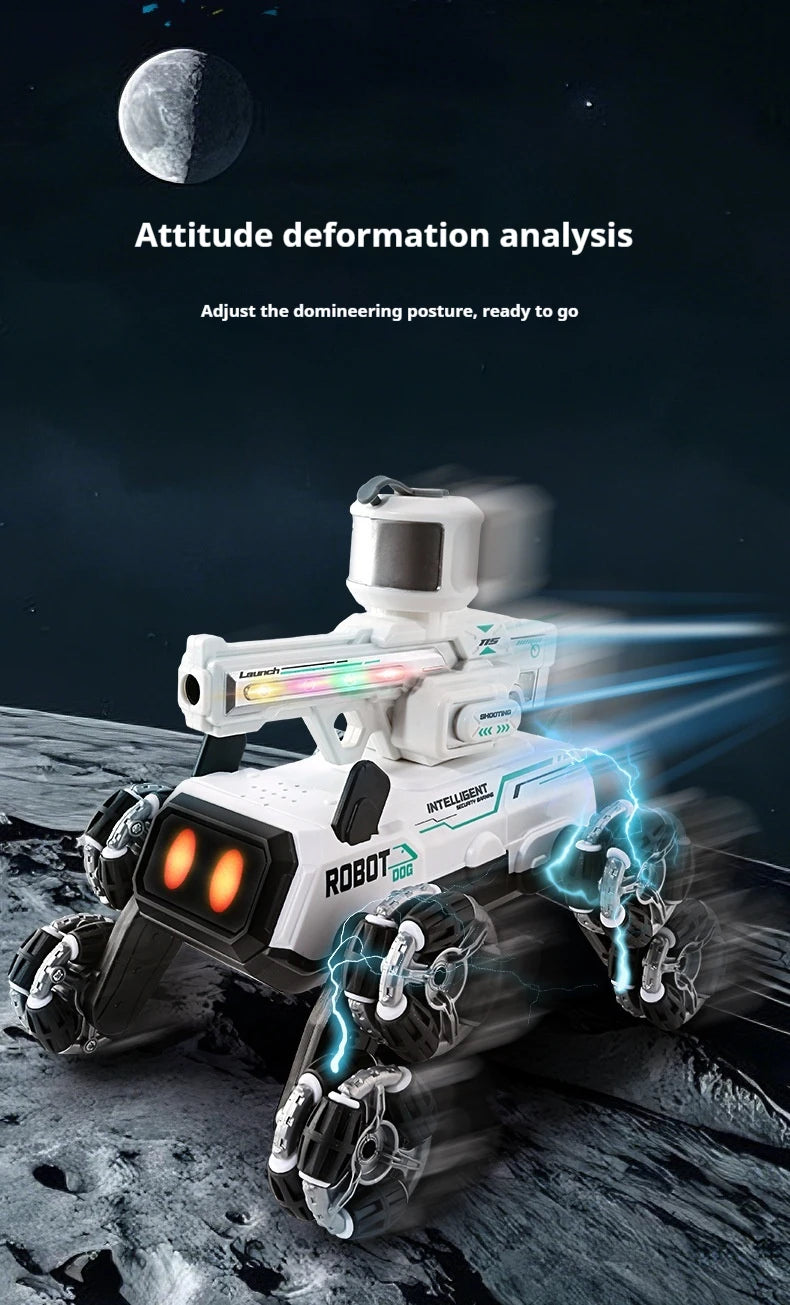 Compaw C-08 Perro Robot Inteligente con Torreta + Control RC 2.4G.