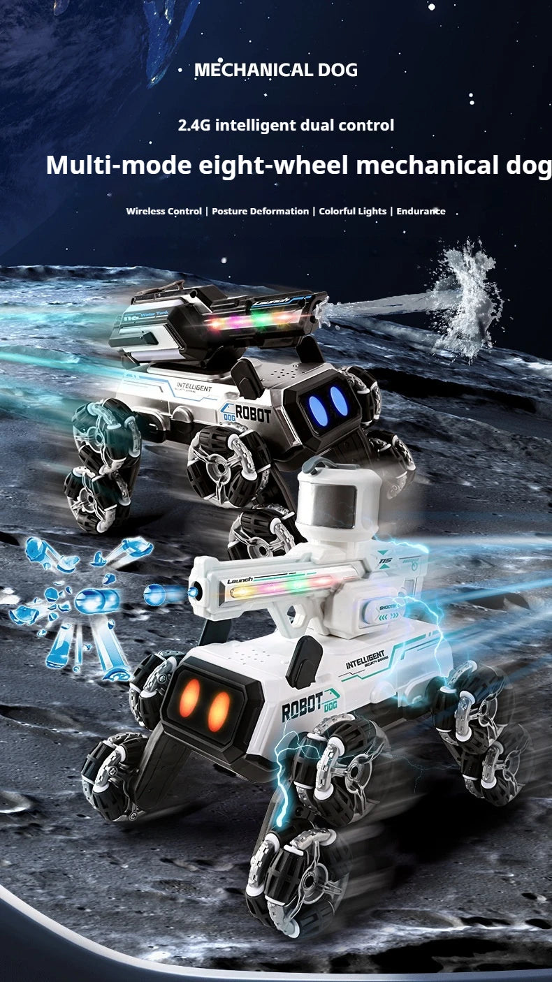 Compaw C-08 Perro Robot Inteligente con Torreta + Control RC 2.4G.