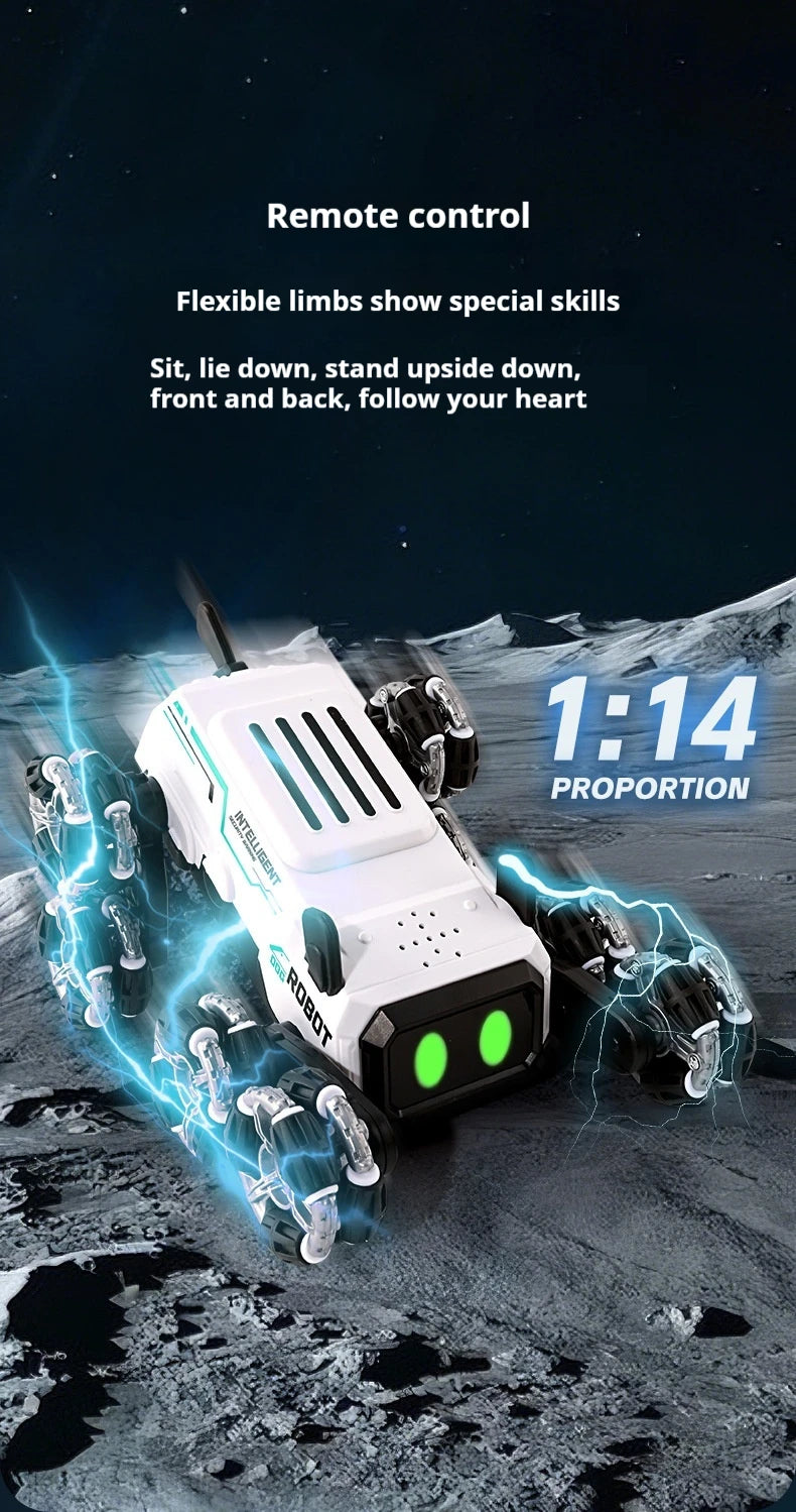 Compaw C-08 Perro Robot Inteligente con Torreta + Control RC 2.4G.