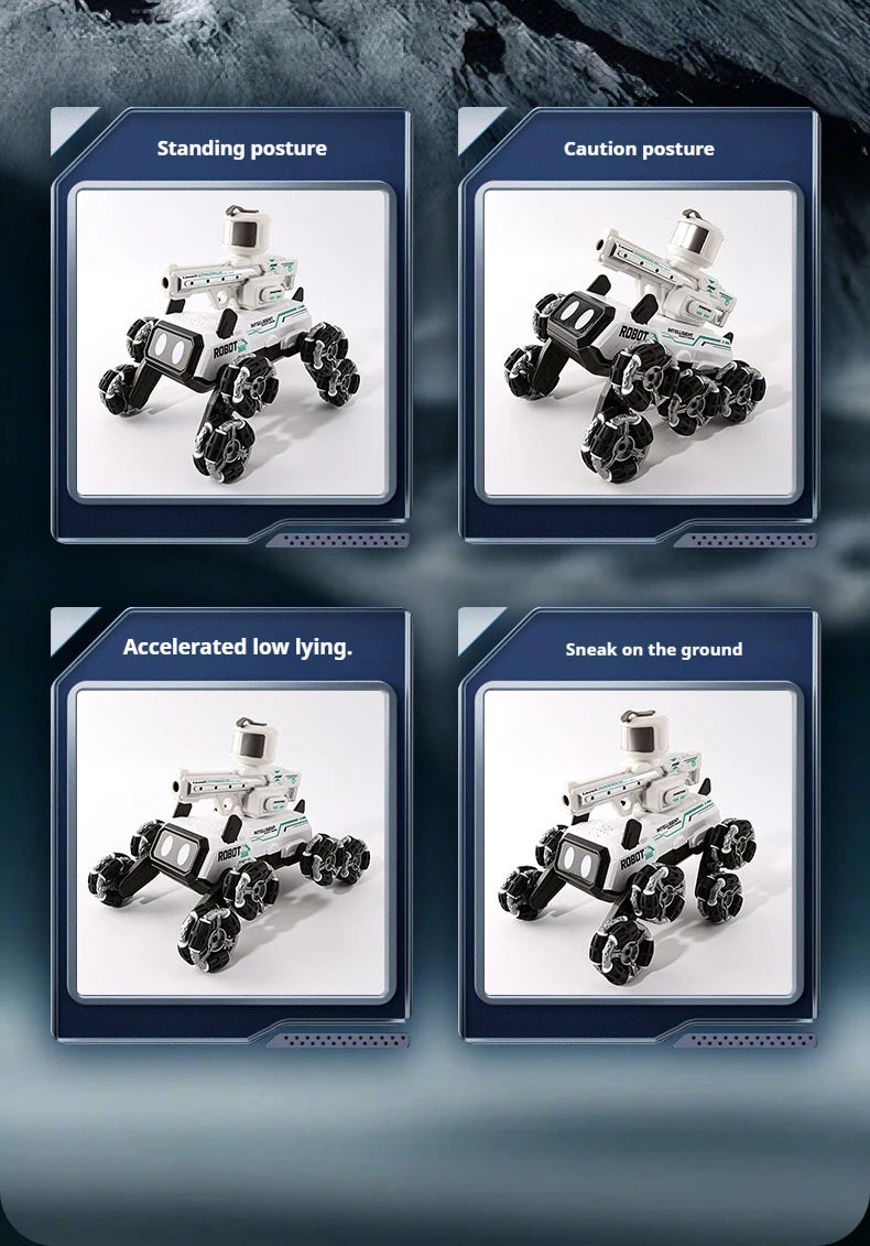 Compaw C-08 Perro Robot Inteligente con Torreta + Control RC 2.4G.