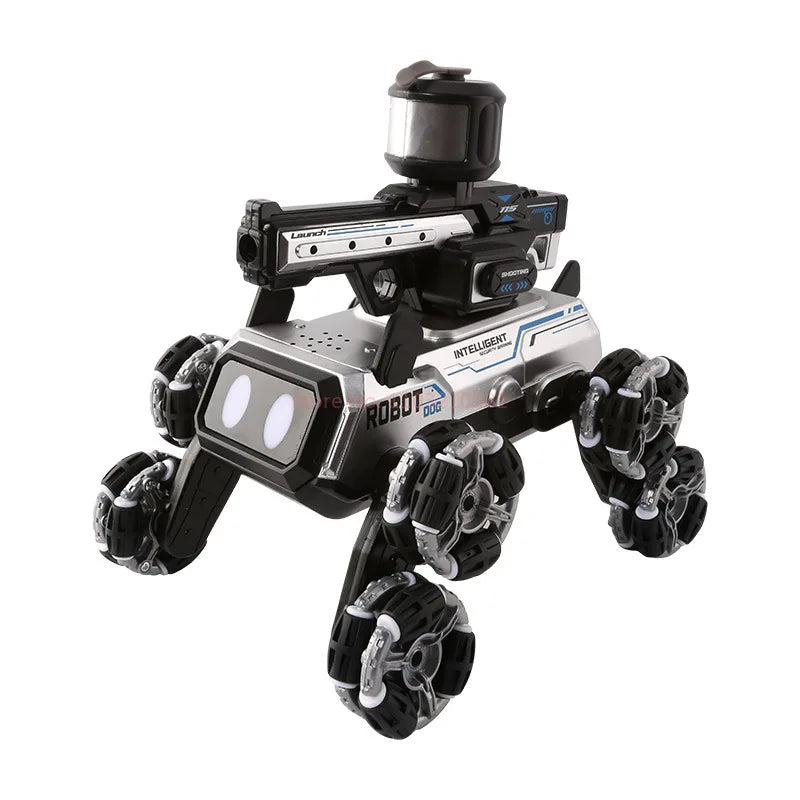 Compaw C-08 Perro Robot Inteligente con Torreta + Control RC 2.4G.