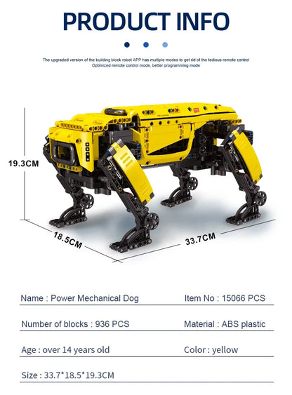 Technical Robot Toys the RC Motorized Boston Dynamics Big Dog Model Alphadog Building Blocks Bricks Toys for Kid Christmas Gifts